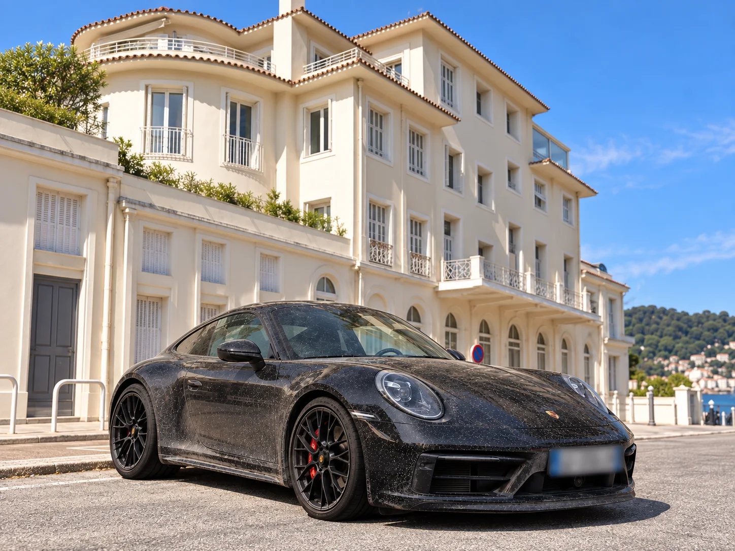 Porsche 911 noire - Albert Outside